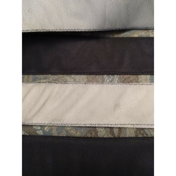 Weavz Striped Faux Leather Zip Front Jacket, Black & Off White, Size S - Picture 7 of 7